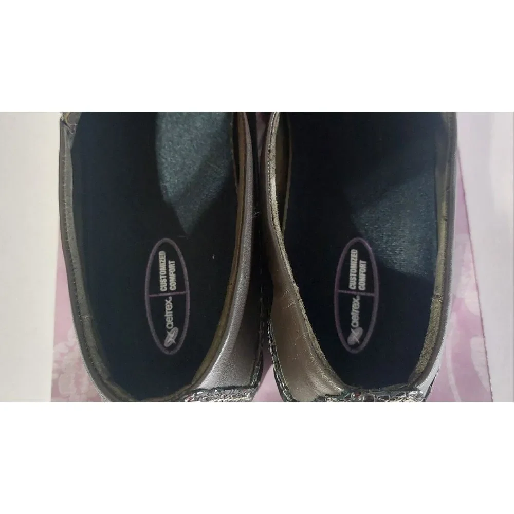 Detrex‎ Womens Comfort Leather Brown Slip On Shoes E251WM11 Size 11M NEW #362